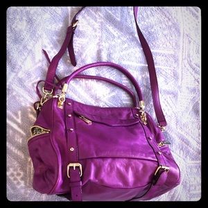 Rebecca Minkoff medium purple leather satchel